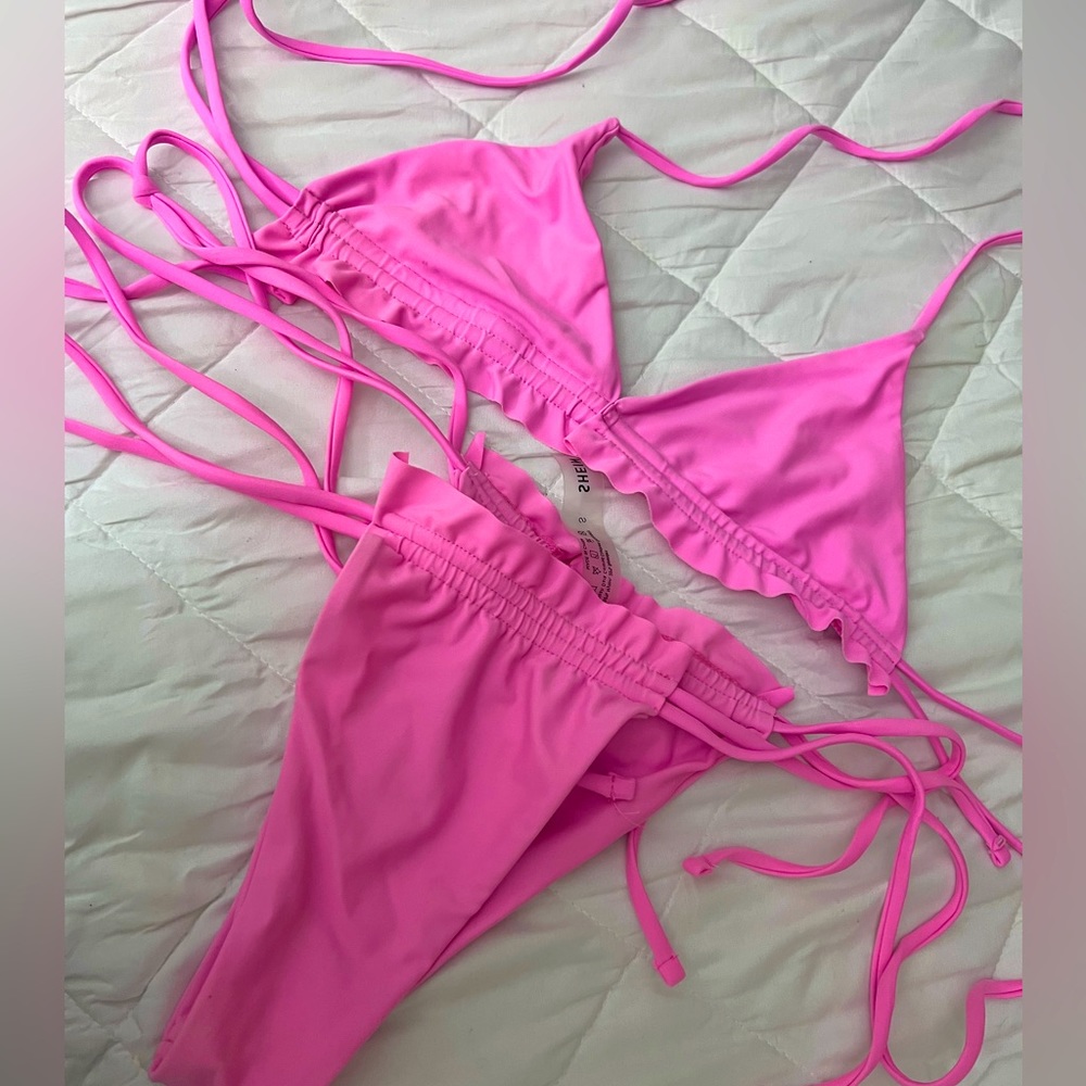 HOT PINK SWIMSUIT